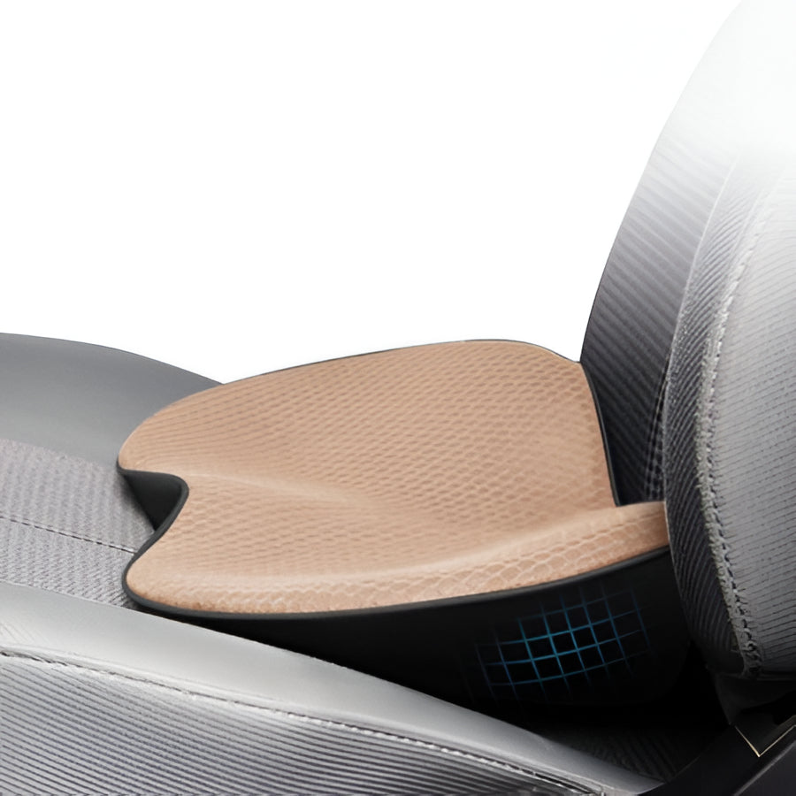 Memory-Foam-Sitzerhöhung für Autofahrer, 8,9 cm dickes Sitzkissen für bessere Sicht, Lordosenstütze für kleinere Fahrer, Schwarz Beige Braun Rot
