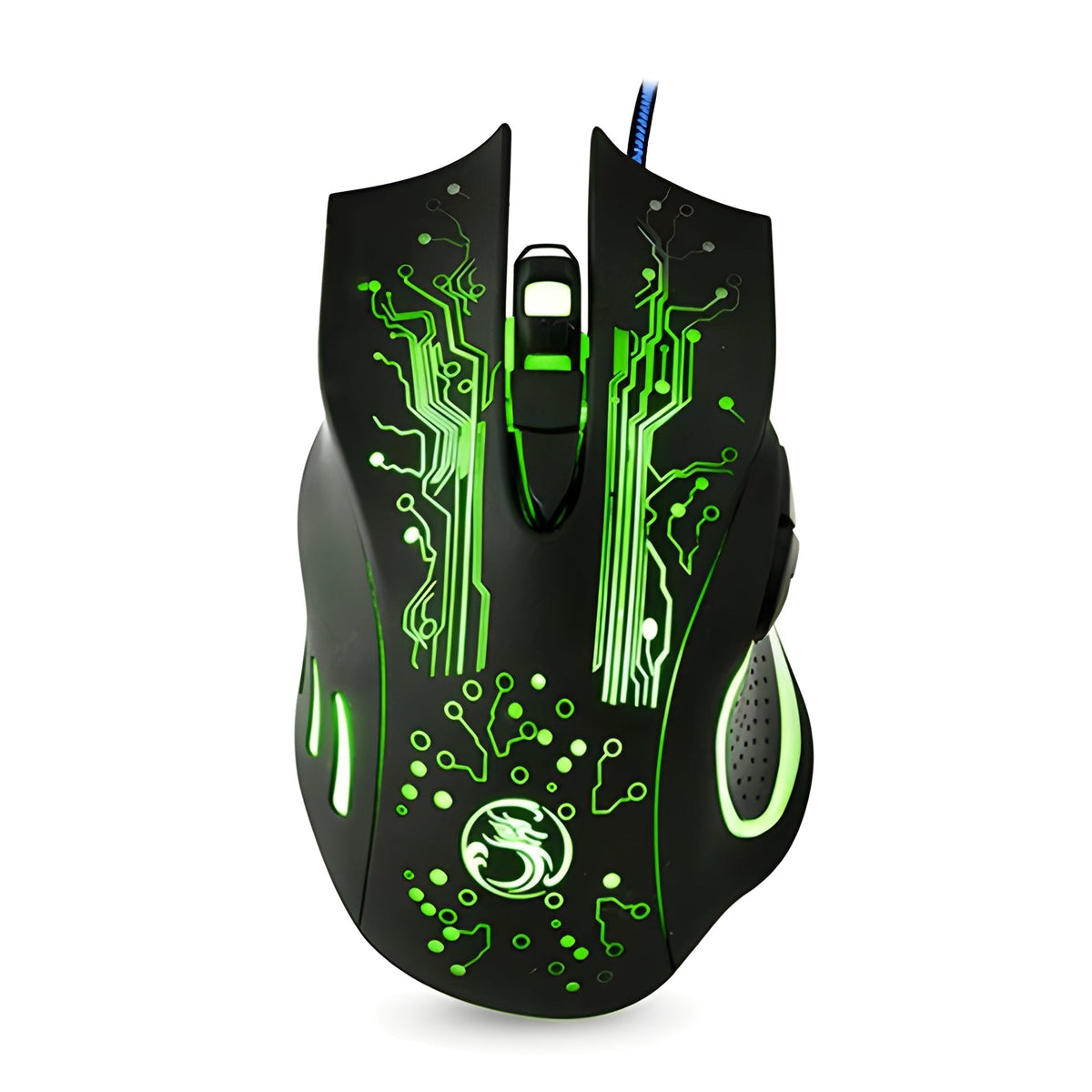 Ratón para juegos con cable, sensor óptico de 3200 DPI y seis botones programables
