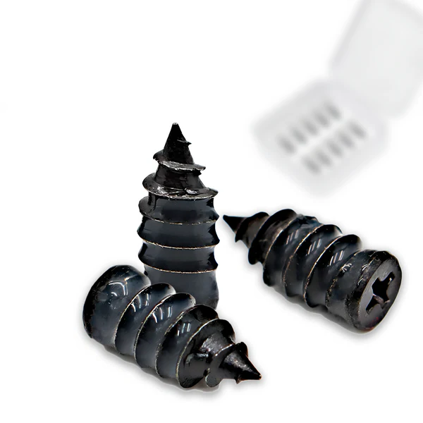 Bandenreparatieschroeven met stalen kern en rubberen coating, 10 stuks