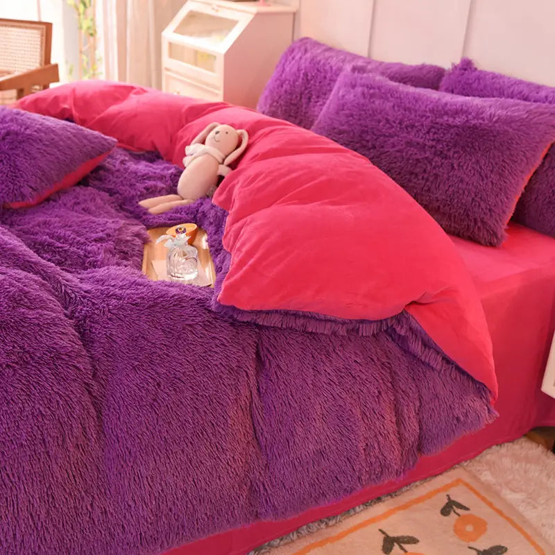 Ultra-Soft Sherpa Fleece Comforter Set – Plush Cloud-Like Warmth for Winter Nights