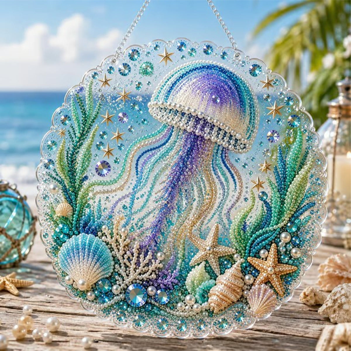 Kit de arte con perlas oceánicas Pearlcove DIY