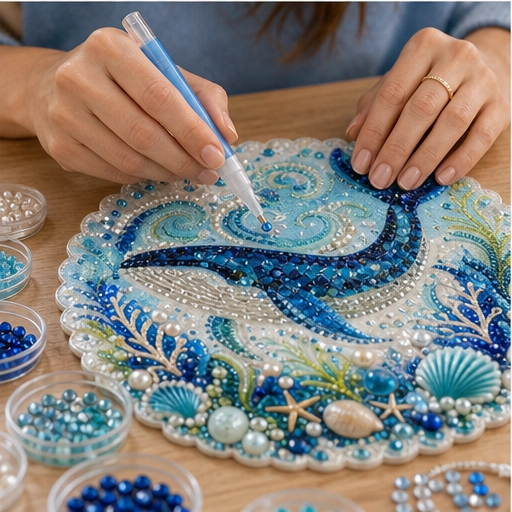 Kit de arte con perlas oceánicas Pearlcove DIY