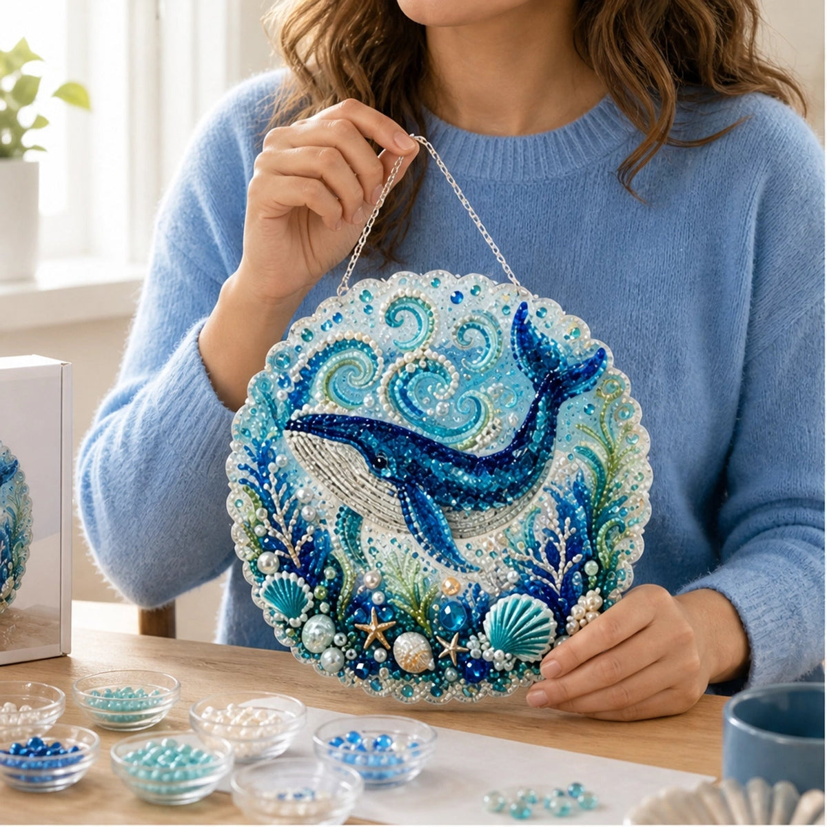 Kit de arte con perlas oceánicas Pearlcove DIY