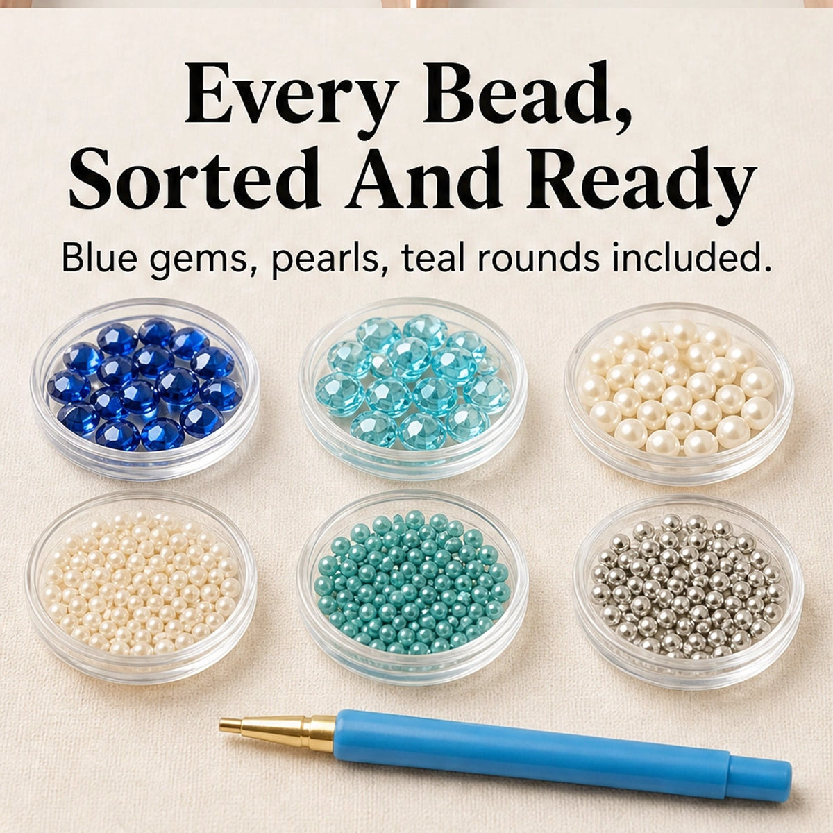 Kit de arte con perlas oceánicas Pearlcove DIY