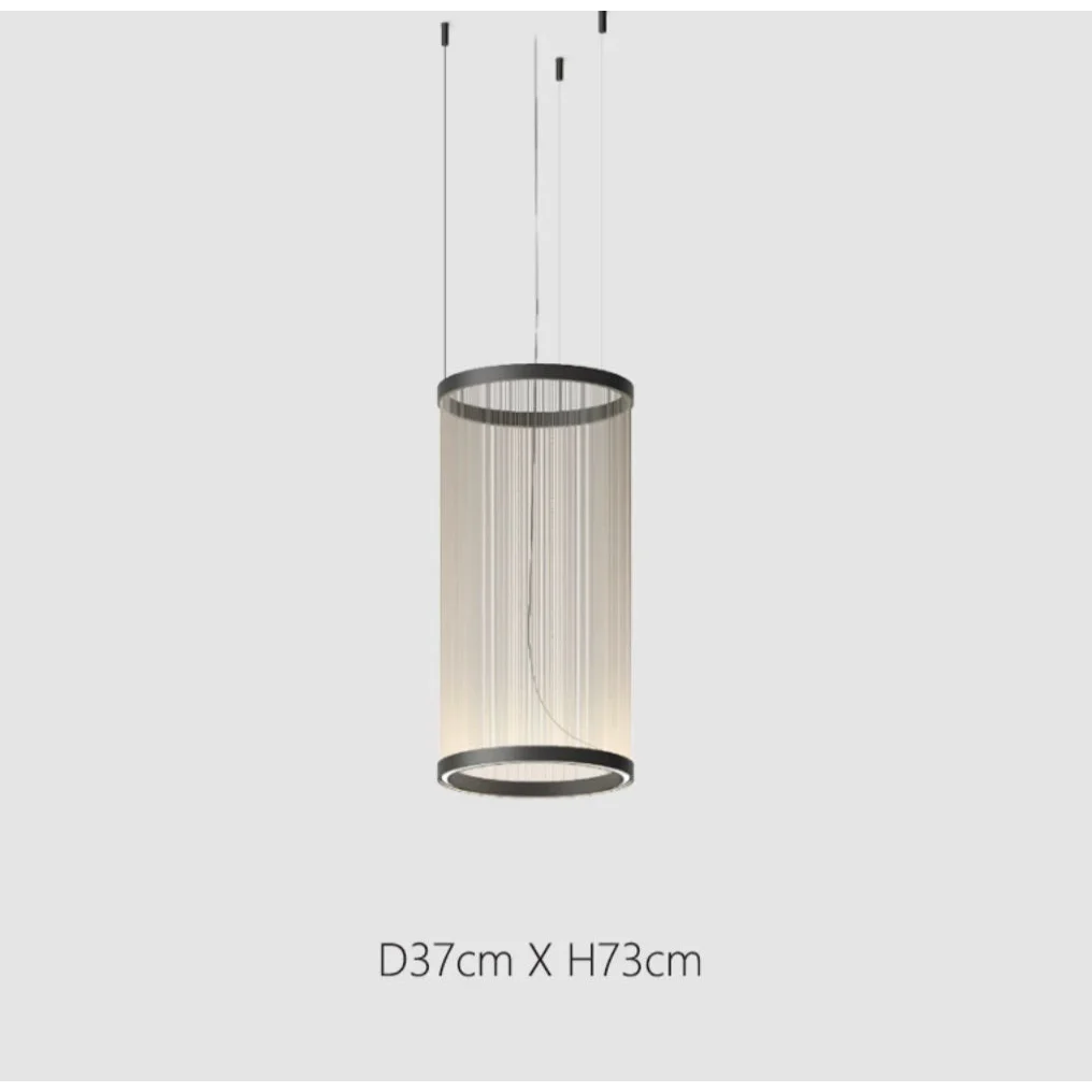 Clustered Drop Lights with Fabric Shades for Kitchen Islands & Dining Tables – Adjustable Cable Heights, Integrated LED, Warm or Cool White | Thomler