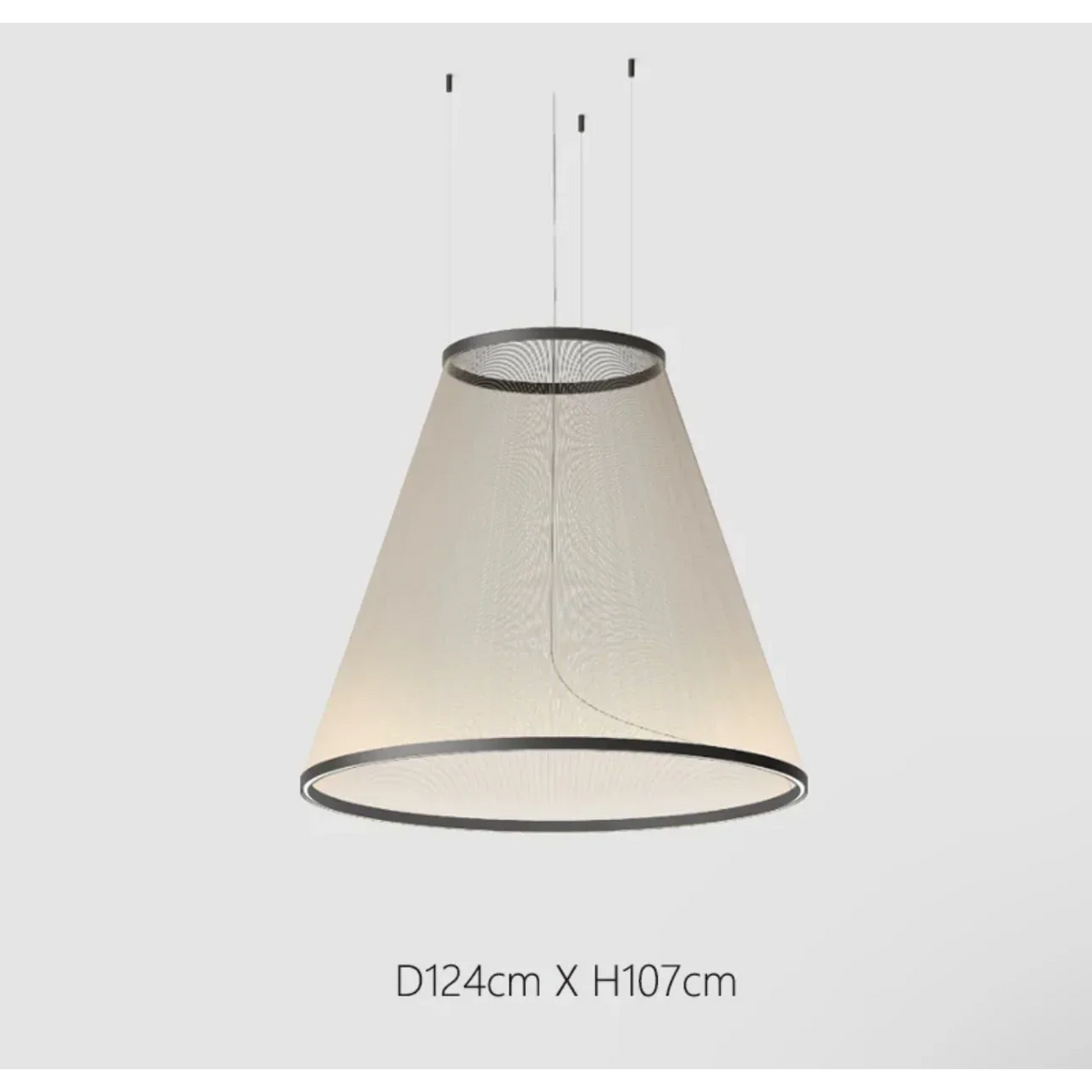 Clustered Drop Lights with Fabric Shades for Kitchen Islands & Dining Tables – Adjustable Cable Heights, Integrated LED, Warm or Cool White | Thomler