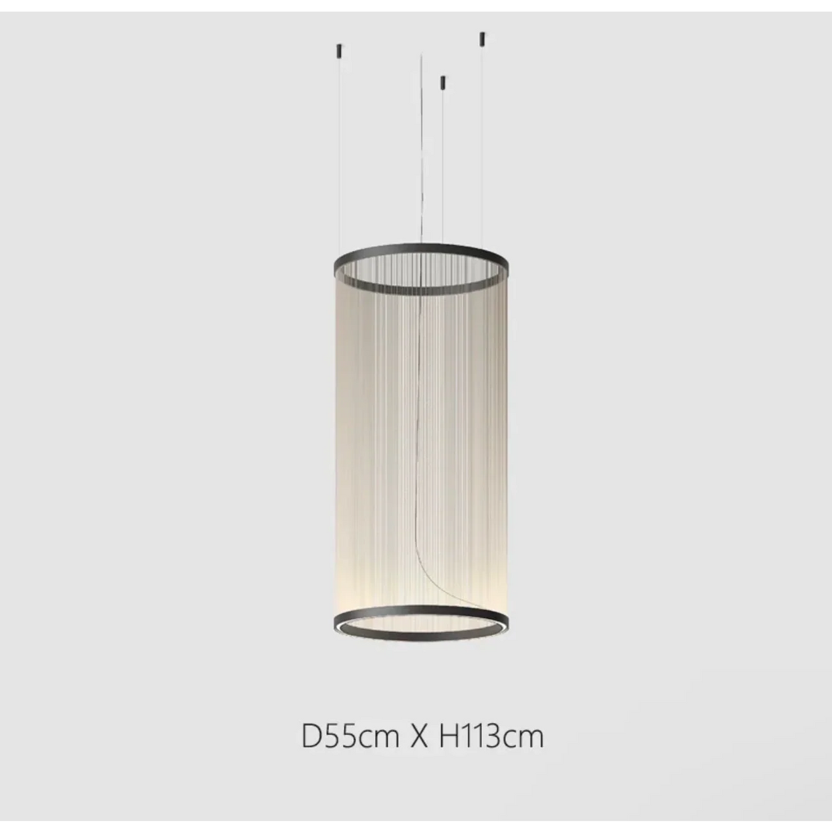 Clustered Drop Lights with Fabric Shades for Kitchen Islands & Dining Tables – Adjustable Cable Heights, Integrated LED, Warm or Cool White | Thomler