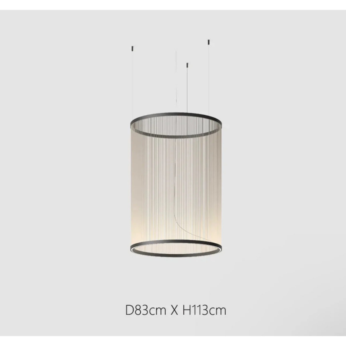 Clustered Drop Lights with Fabric Shades for Kitchen Islands & Dining Tables – Adjustable Cable Heights, Integrated LED, Warm or Cool White | Thomler