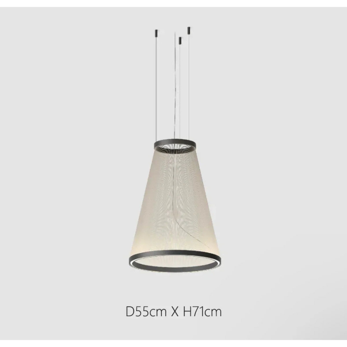 Clustered Drop Lights with Fabric Shades for Kitchen Islands & Dining Tables – Adjustable Cable Heights, Integrated LED, Warm or Cool White | Thomler