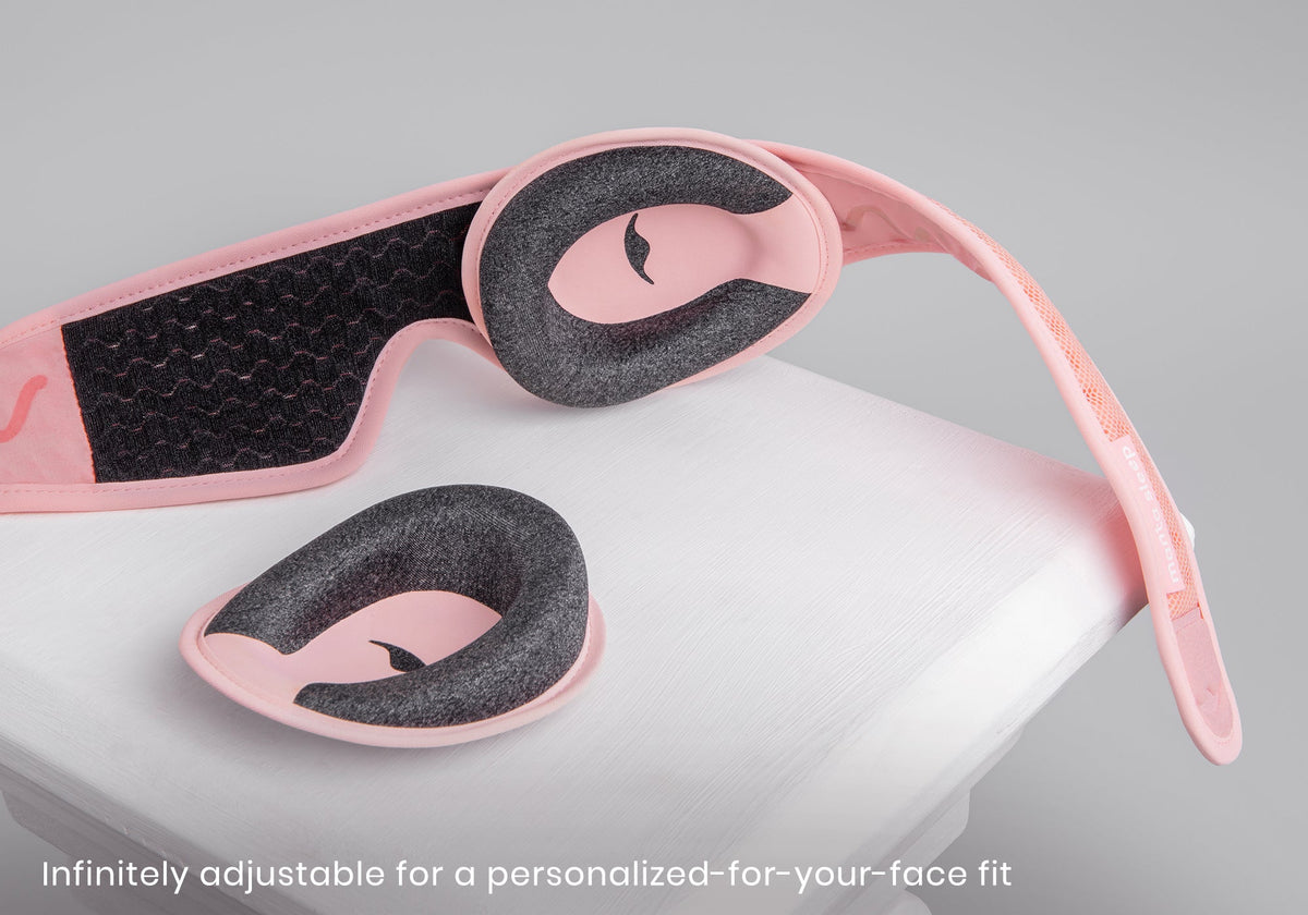 Contoured Blackout Sleep Mask - Pink