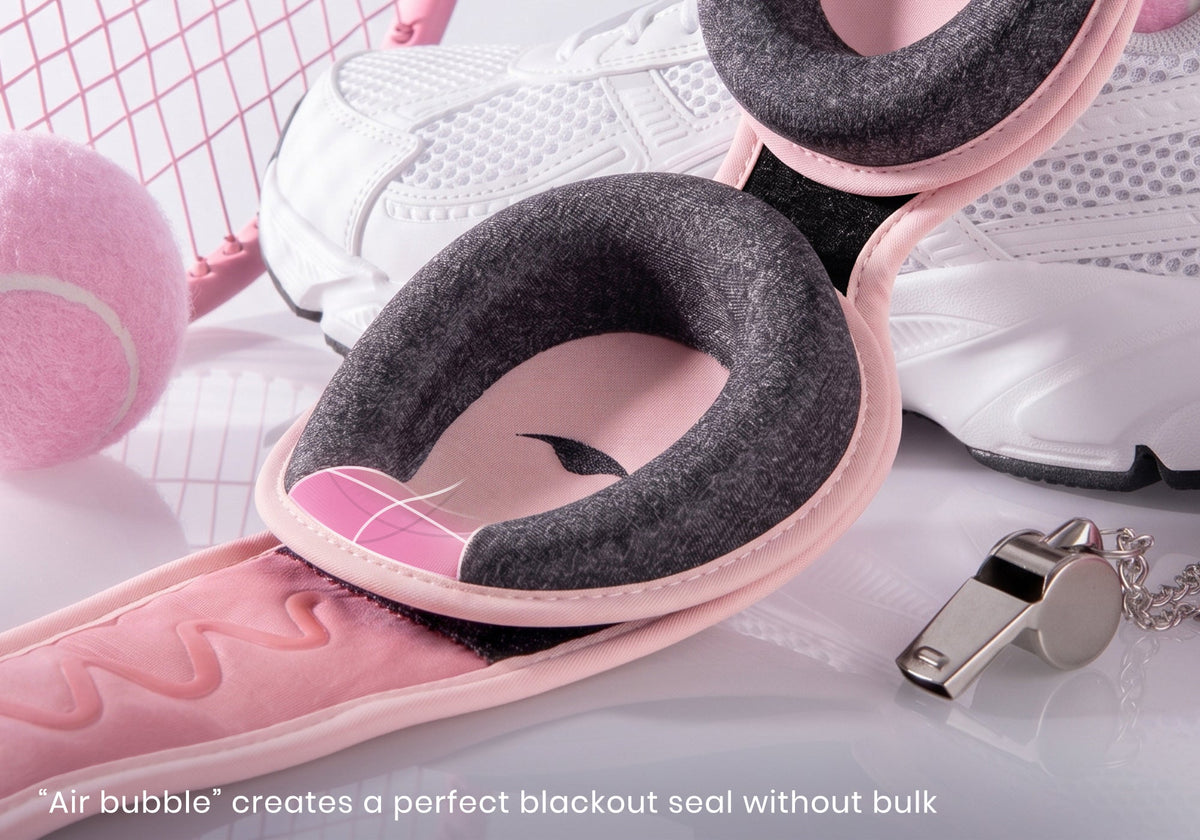 Contoured Blackout Sleep Mask - Pink