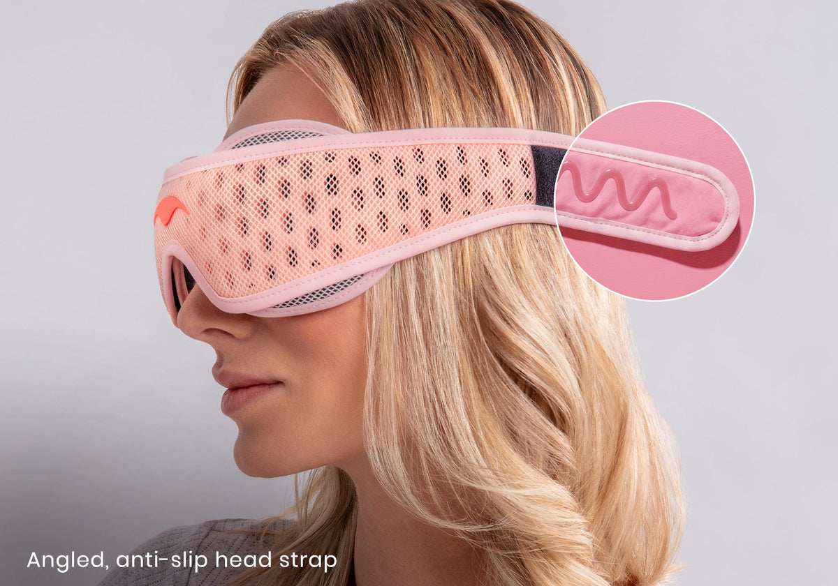 Contoured Blackout Sleep Mask - Pink
