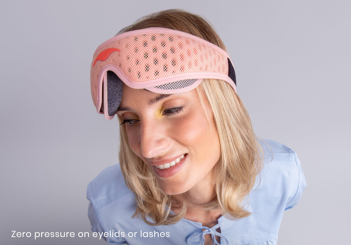 Contoured Blackout Sleep Mask - Pink