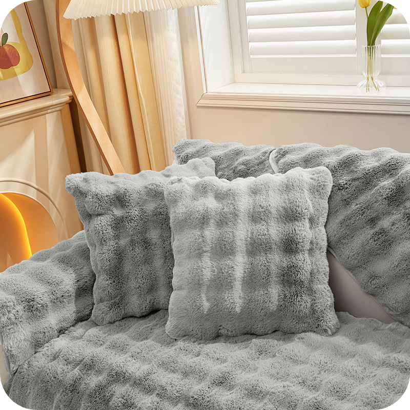 Soft Plush Furniture Throws for Sofas & Chairs – Winter Couch Protectors with Non-Slip Backing