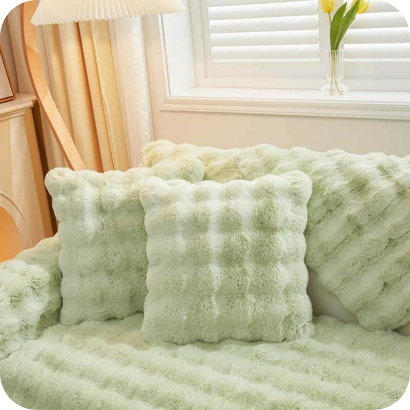 Soft Plush Furniture Throws for Sofas & Chairs – Winter Couch Protectors with Non-Slip Backing