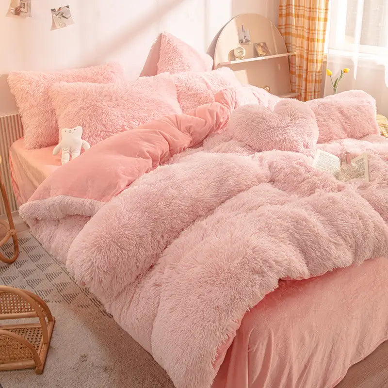 Ultra-Soft Sherpa Fleece Comforter Set – Plush Cloud-Like Warmth for Winter Nights