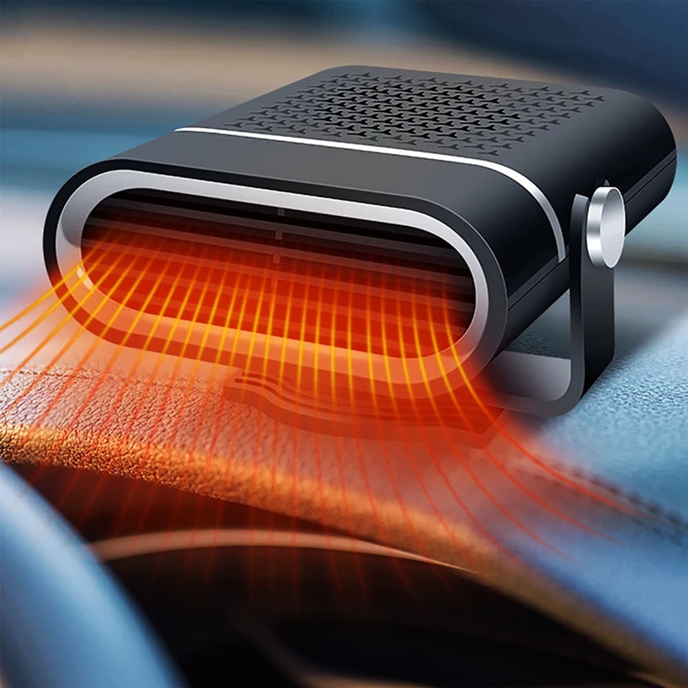 12V Vehicle Cabin Heater with Plug-In Power and Adjustable Airflow