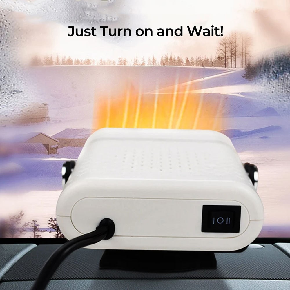 12V Vehicle Cabin Heater with Plug-In Power and Adjustable Airflow