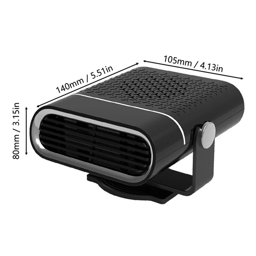 12V Vehicle Cabin Heater with Plug-In Power and Adjustable Airflow