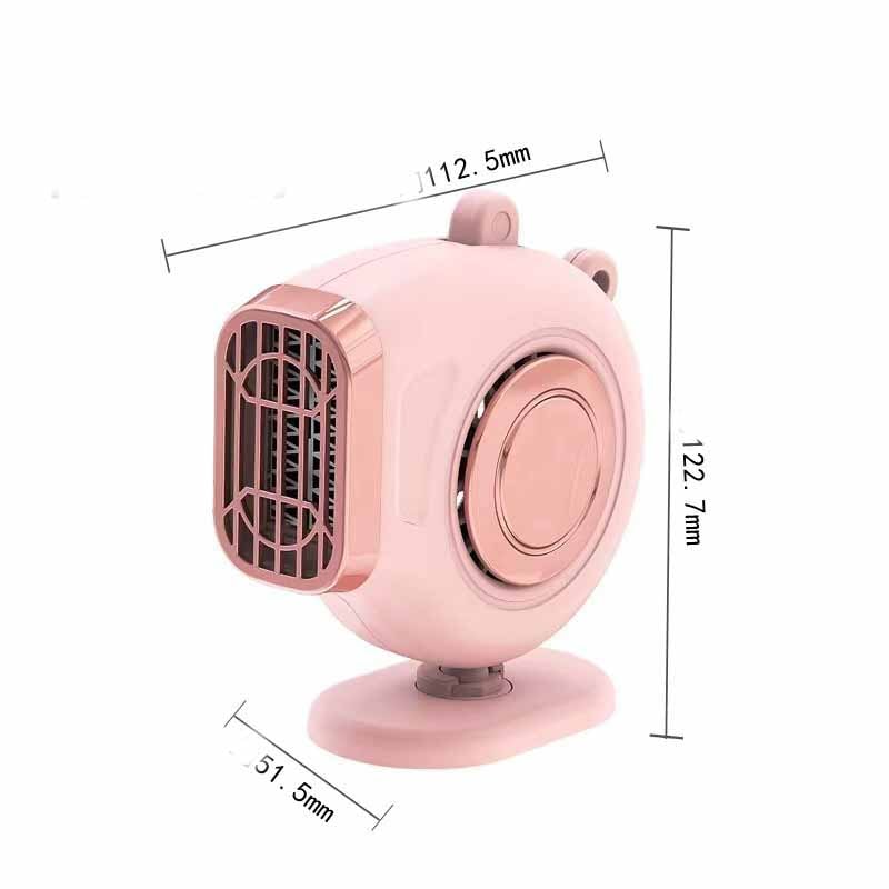 12V Car Heater & Defroster Fan with Rotating Mount – Dual Climate Control