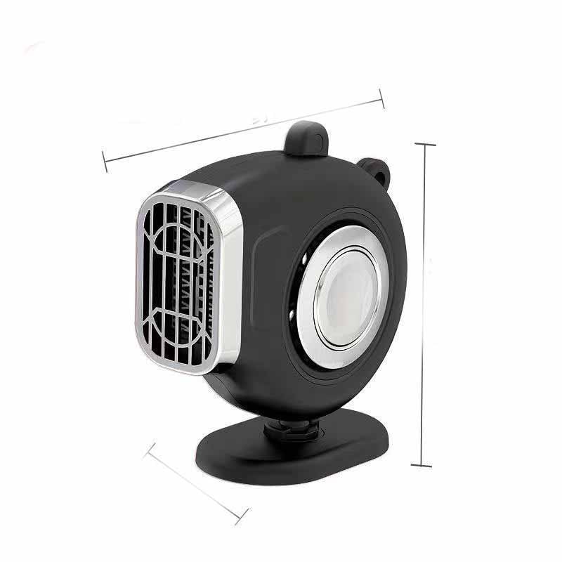12V Car Heater & Defroster Fan with Rotating Mount – Dual Climate Control