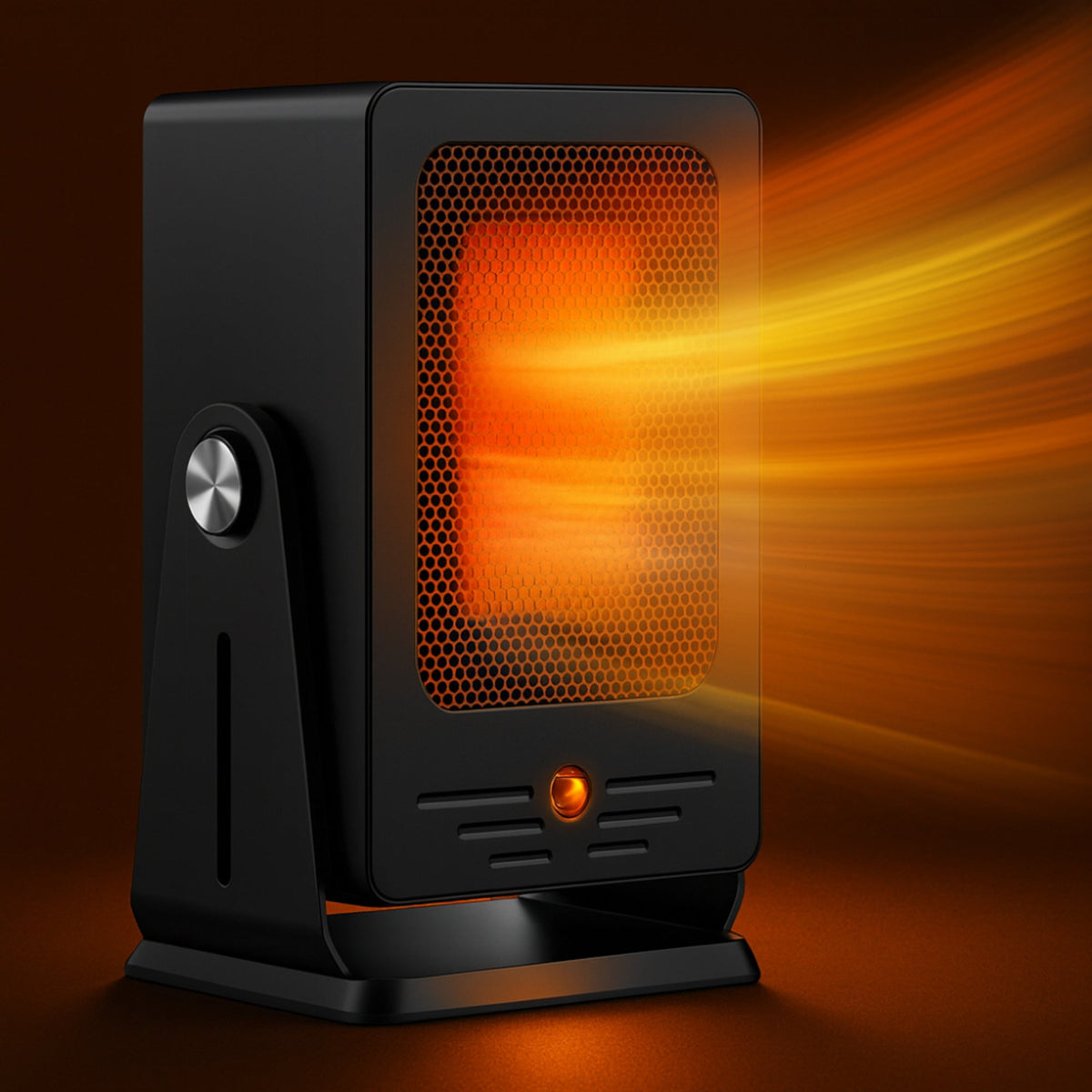 Ceramic Portable Electric Heater With 900w Adjustable Thermostat For Fast Whole Room Heating