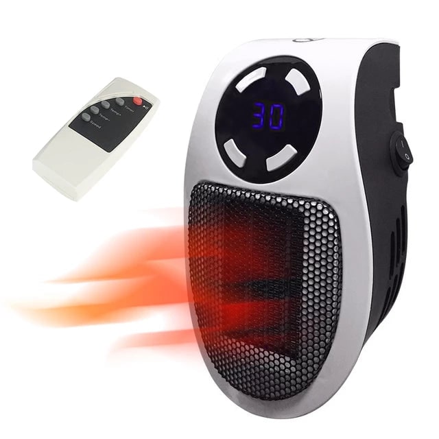 Calefactor eléctrico portátil personal de pared