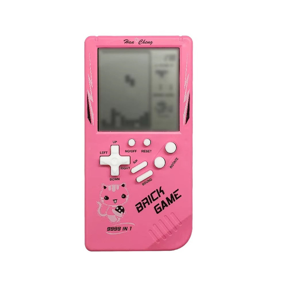Draagbare retro handheldspelcomputer voor kinderen met klassieke educatieve spellen