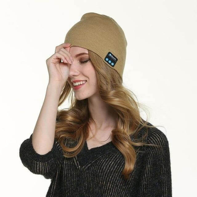 Wireless Beanie Hat with Built-In Stereo Headphones – Winter Music Cap for Hands-Free Calls & Audio