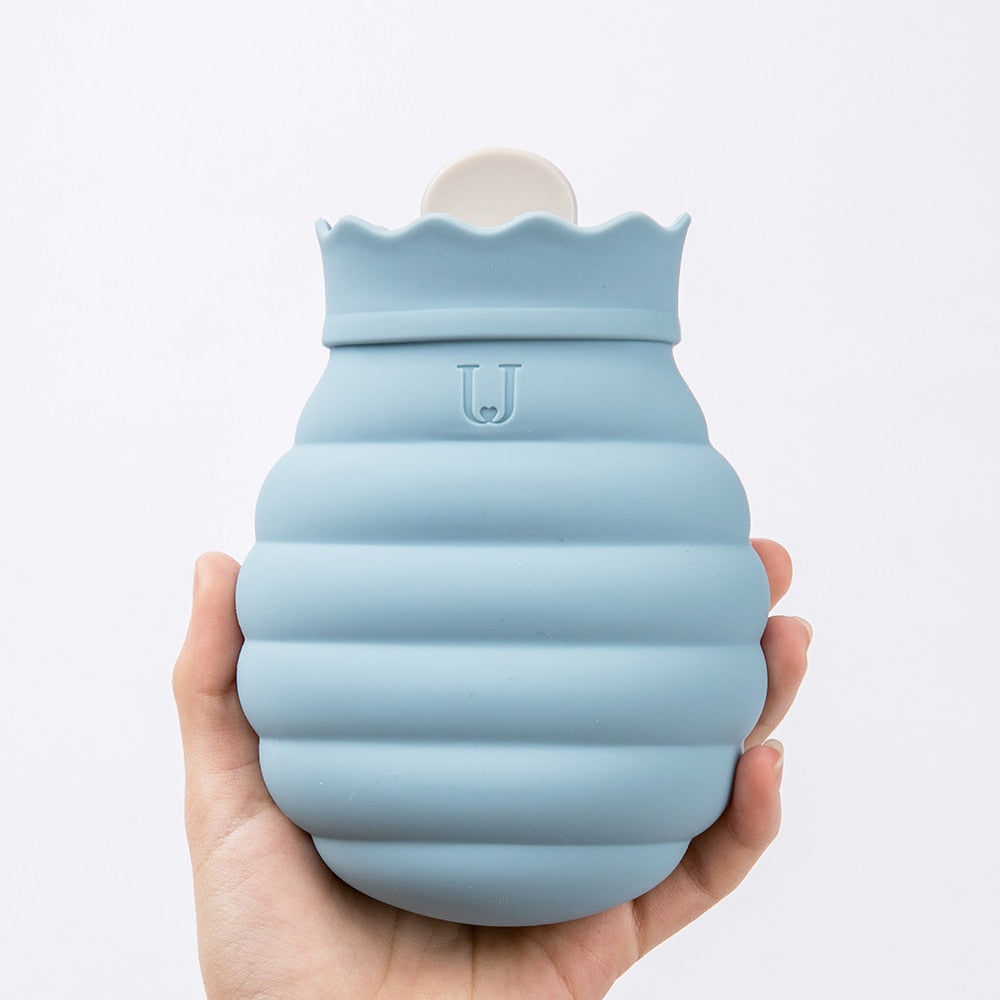 Microwavable Silicone Hot Water Bottle for Warmth