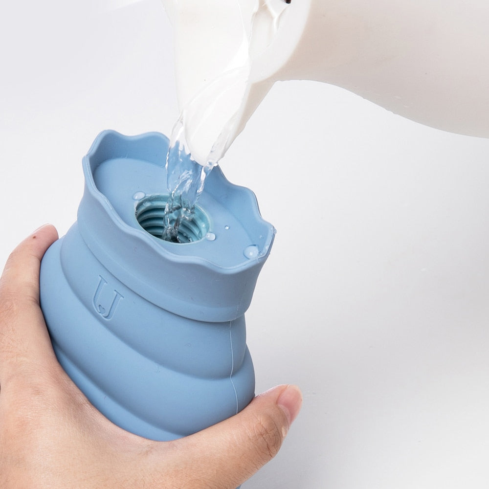 Microwavable Silicone Hot Water Bottle for Warmth