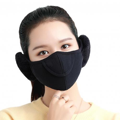 Fleece Ear Warmer Headband with Face Guard – Winter Neck Gaiter for Outdoor Sports & Cold Weather Protection