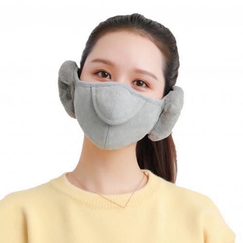 Fleece Ear Warmer Headband with Face Guard – Winter Neck Gaiter for Outdoor Sports & Cold Weather Protection