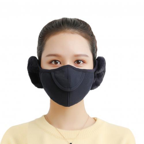 Fleece Ear Warmer Headband with Face Guard – Winter Neck Gaiter for Outdoor Sports & Cold Weather Protection