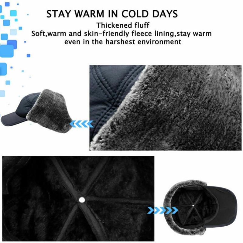 Fleece-Lined Trapper Hat with Detachable Face Mask – Windproof Full Coverage Winter Beanie for Skiing, Snowboarding & Cold Weather
