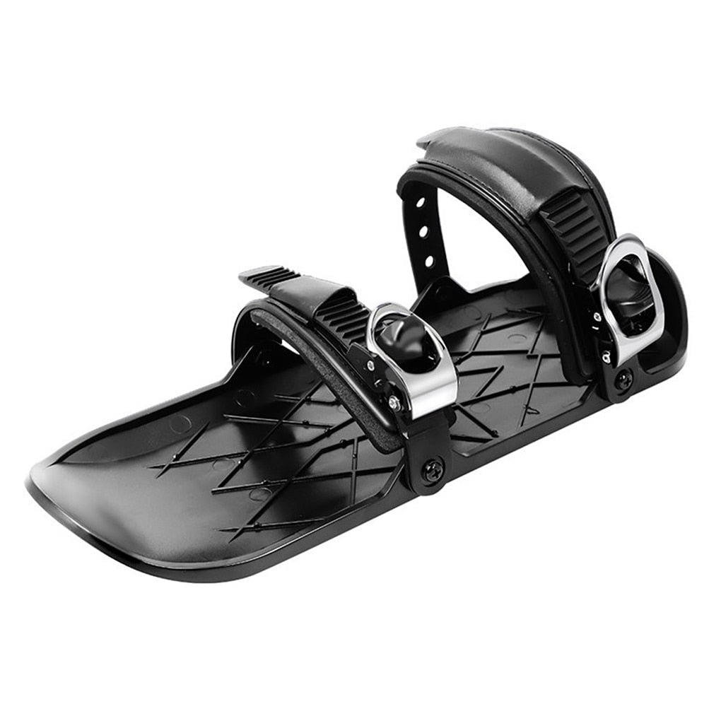 Compact Adjustable Ski Skates for Boots – Portable Snow Blades for Winter Fun, One Size Fits Most US 6-12