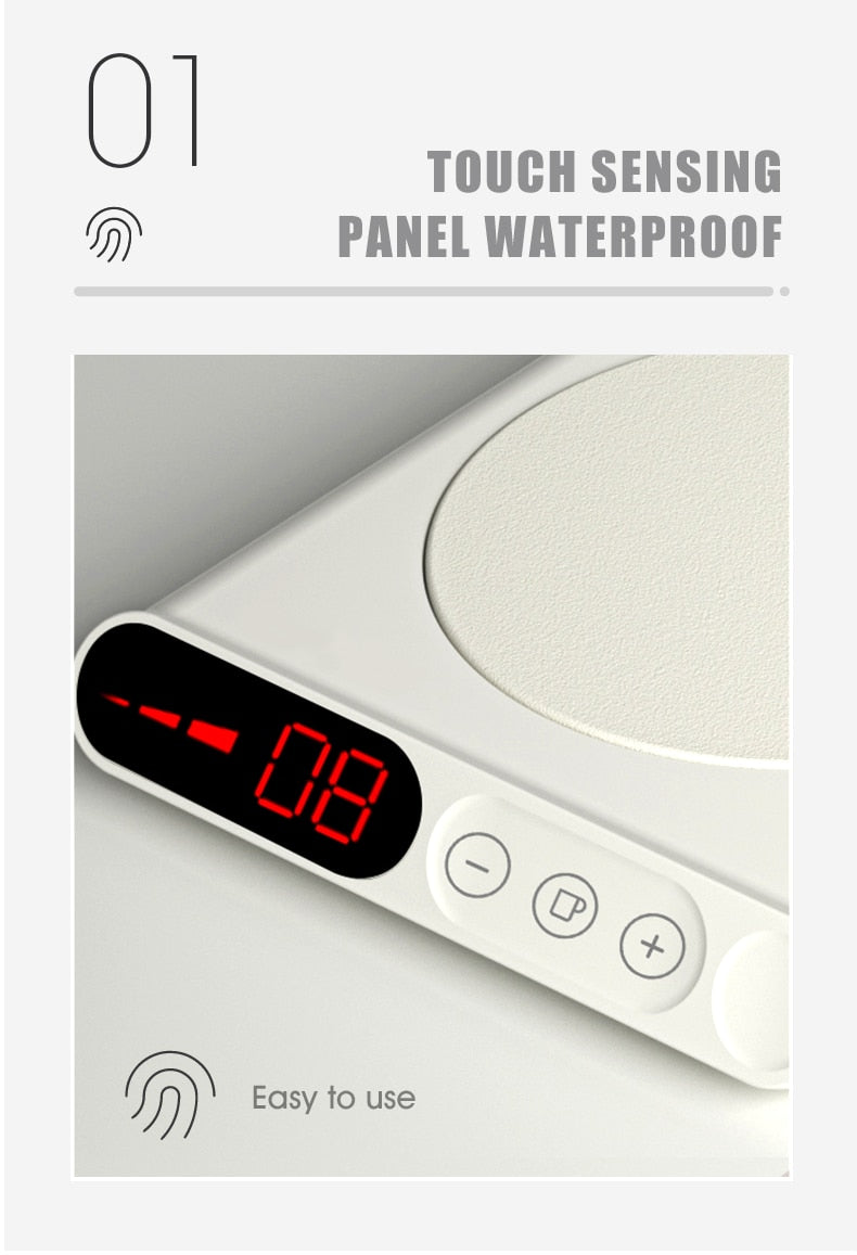 USB-Powered Desktop Mug Warmer with Timer & Temperature Control – Keep Coffee & Tea Hot