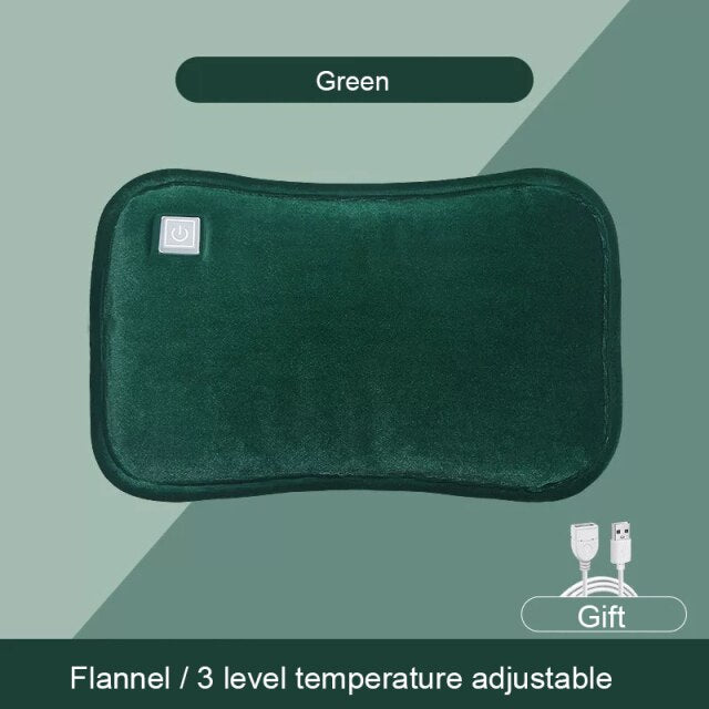 USB-Powered Heated Hand Muff – Foldable Pocket Warmer for Winter Travel & Office