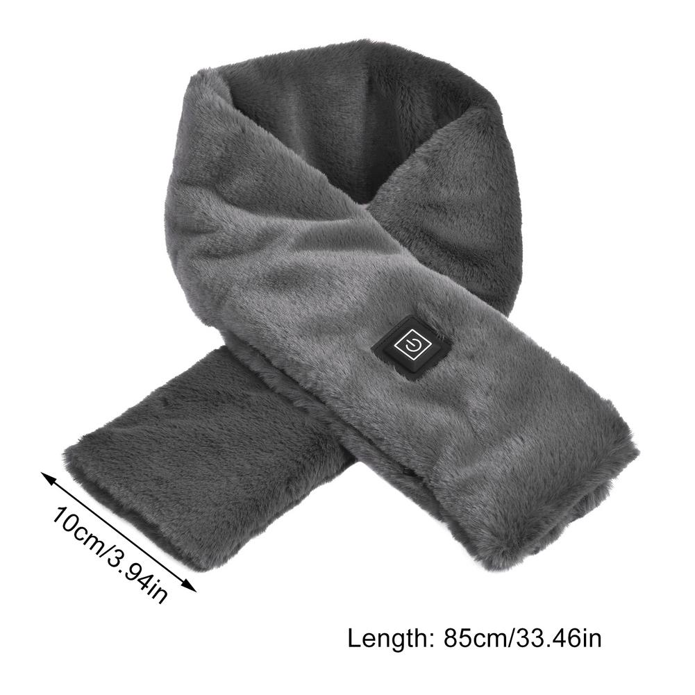 USB Heated Fleece Neck Warmer with 3 Temperature Settings