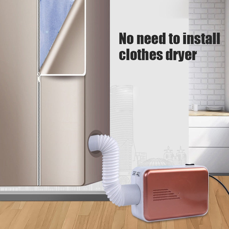 Portable Electric Clothes Dryer with Heated Air Circulation for Quick Drying