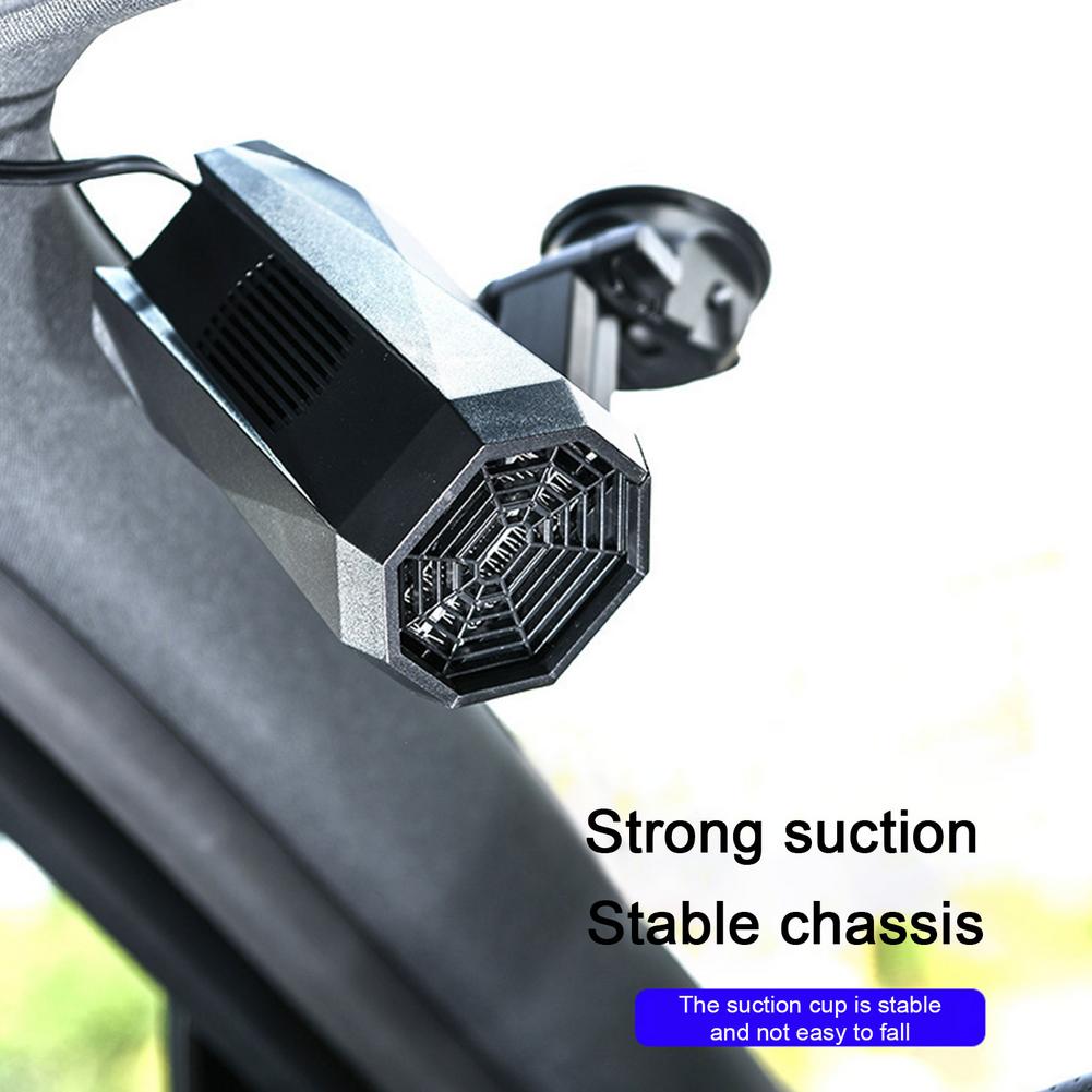 Portable 12V/24V Car Windshield Defroster & Heater – Cigarette Lighter Plug-In with 360° Adjustable Mount