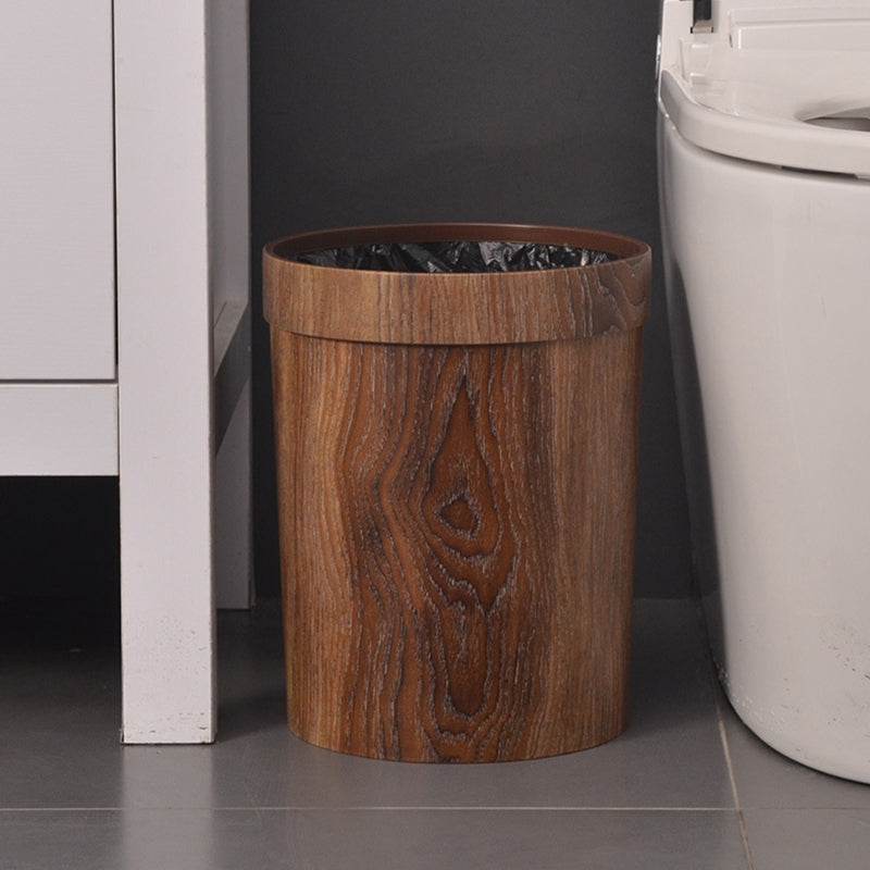 Wooden Waste Basket with Lid – Scandinavian Trash Can for Kitchen, Bathroom & Office
