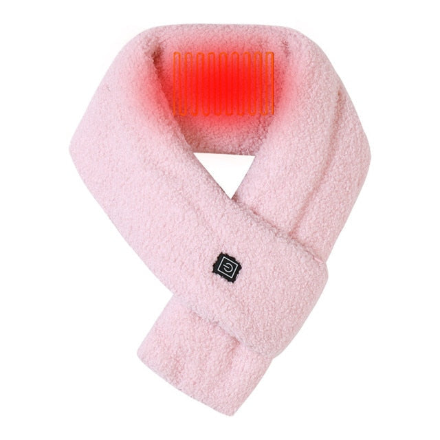 USB Heated Fleece Neck Warmer with 3 Temperature Settings