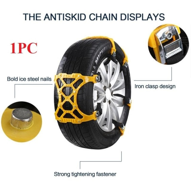 Emergency Traction Straps for Car Tires – Winter Grip Aid for Snow, Ice & Mud