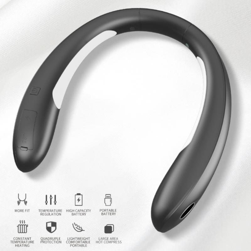 Calentador de cuello portátil recargable con control de temperatura y pantalla digital para invierno