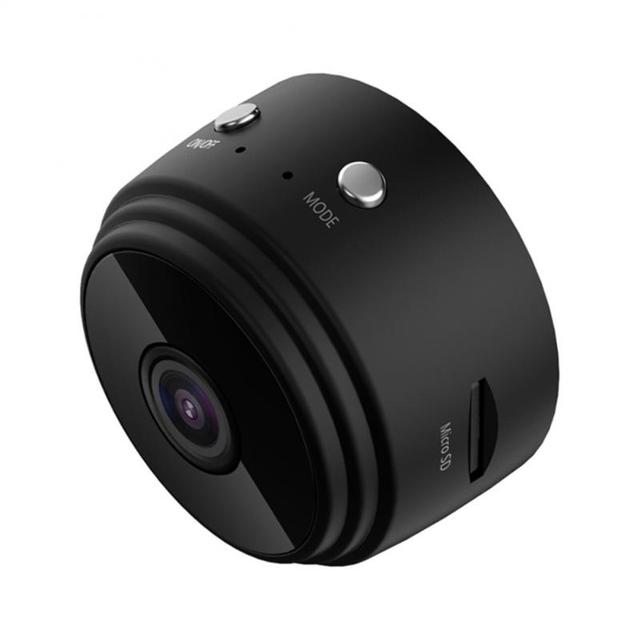 Draadloze mini-beveiligingscamera HD 1080P voor binnenshuis, home monitoring systeem met nachtzicht, 150-graden groothoeklens, oplaadbaar, wifi-bewaking | Thomler