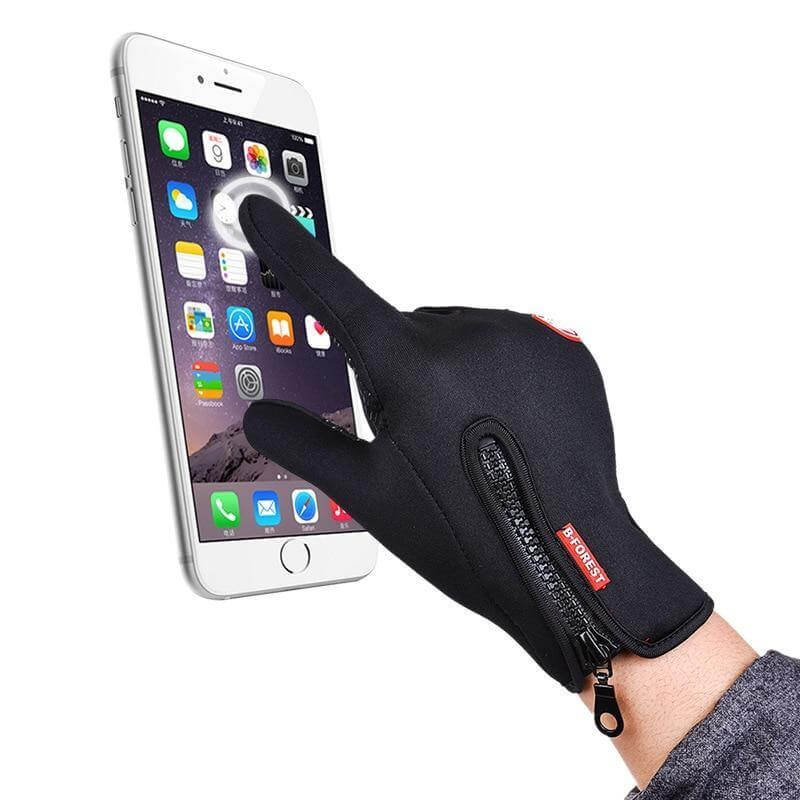 Touchscreen Winter Gloves with Fleece Lining & Windproof Shell for Cold Weather