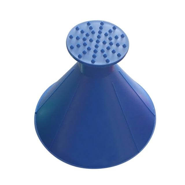 Conical Windshield Ice Scraper for Cars – 360° Clearing Tool with Ice Breaker Tip