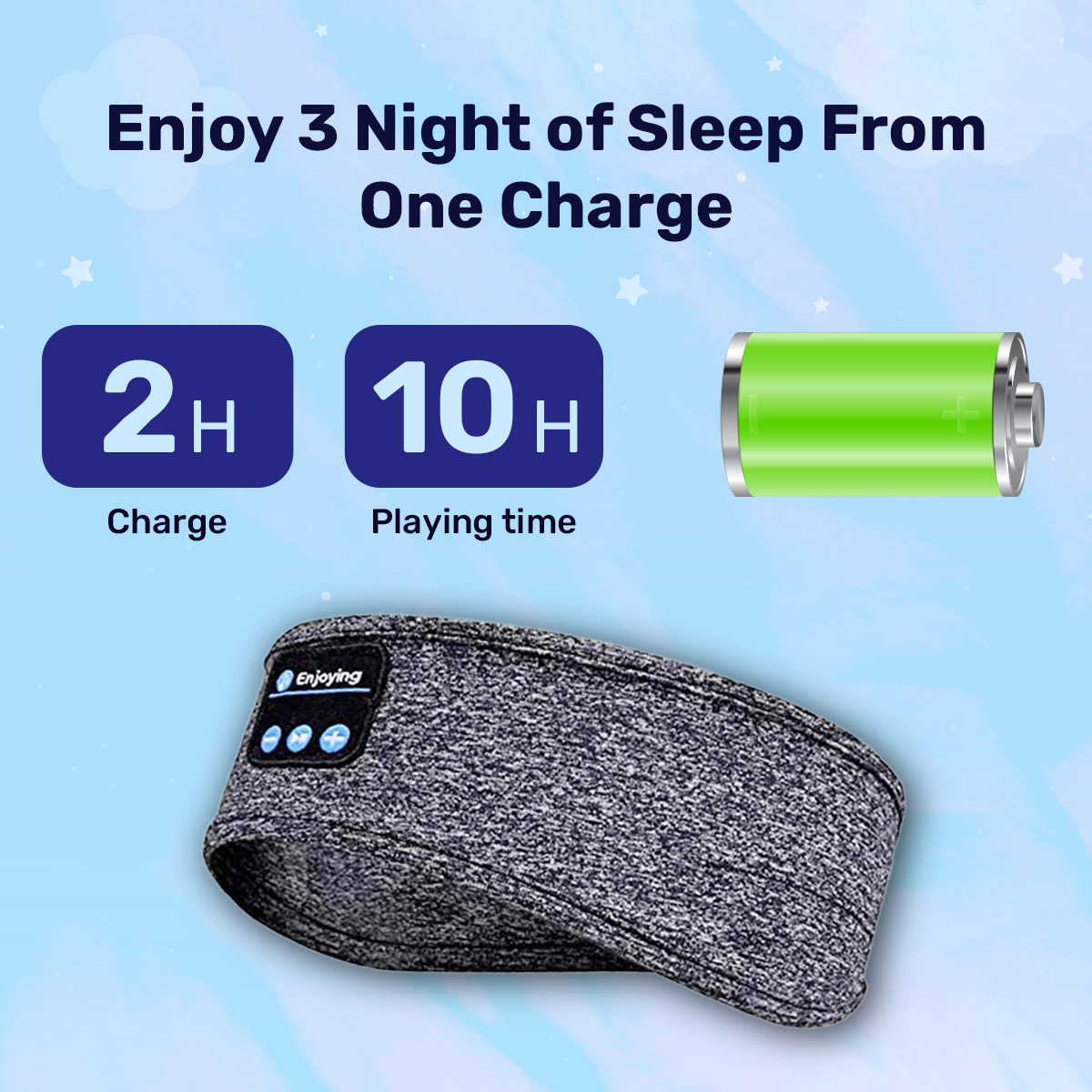 Schlaf-Stirnband mit Kopfhörern, weich, waschbar, kabellos, Bluetooth, für Schlaflosigkeit, Schnarchen, Lärmschutz, Meditation, Reise-Headset, Grau Schwarz