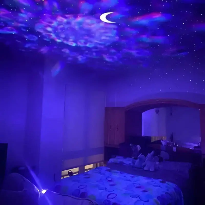 Galaxy-Nebula-Lichtprojektor mit Fernbedienung für Schlafzimmer, Wohnzimmer & Decken – Mehrfarbiges LED-Nachtlicht | Thomler